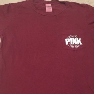 Pink by Victoria Secret maroon shirt